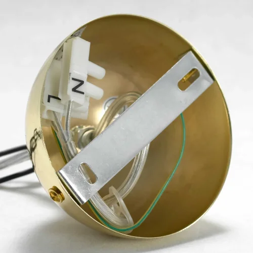 Люстра подвесная Powell GRLSP-8194 Lussole без плафона на 5 ламп, основание чёрное золотое в стиле современный  фото 8